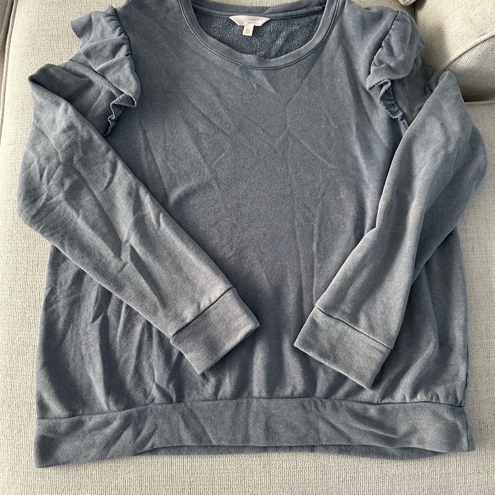 LC Lauren Conrad Faded Blue/Gray Sweatshirt